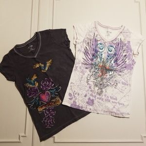 Uproar bundle of two graphic tees